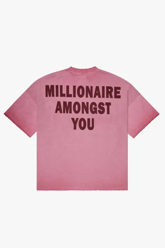 "AFFLUENCE" RED OVERSIZED TEE sold by valabasas