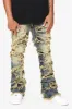 "EYEORE” DARK VINTAGE WASH STACKED FLARE JEAN sold by valabasas