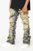"EYEORE” DARK VINTAGE WASH STACKED FLARE JEAN sold by valabasas