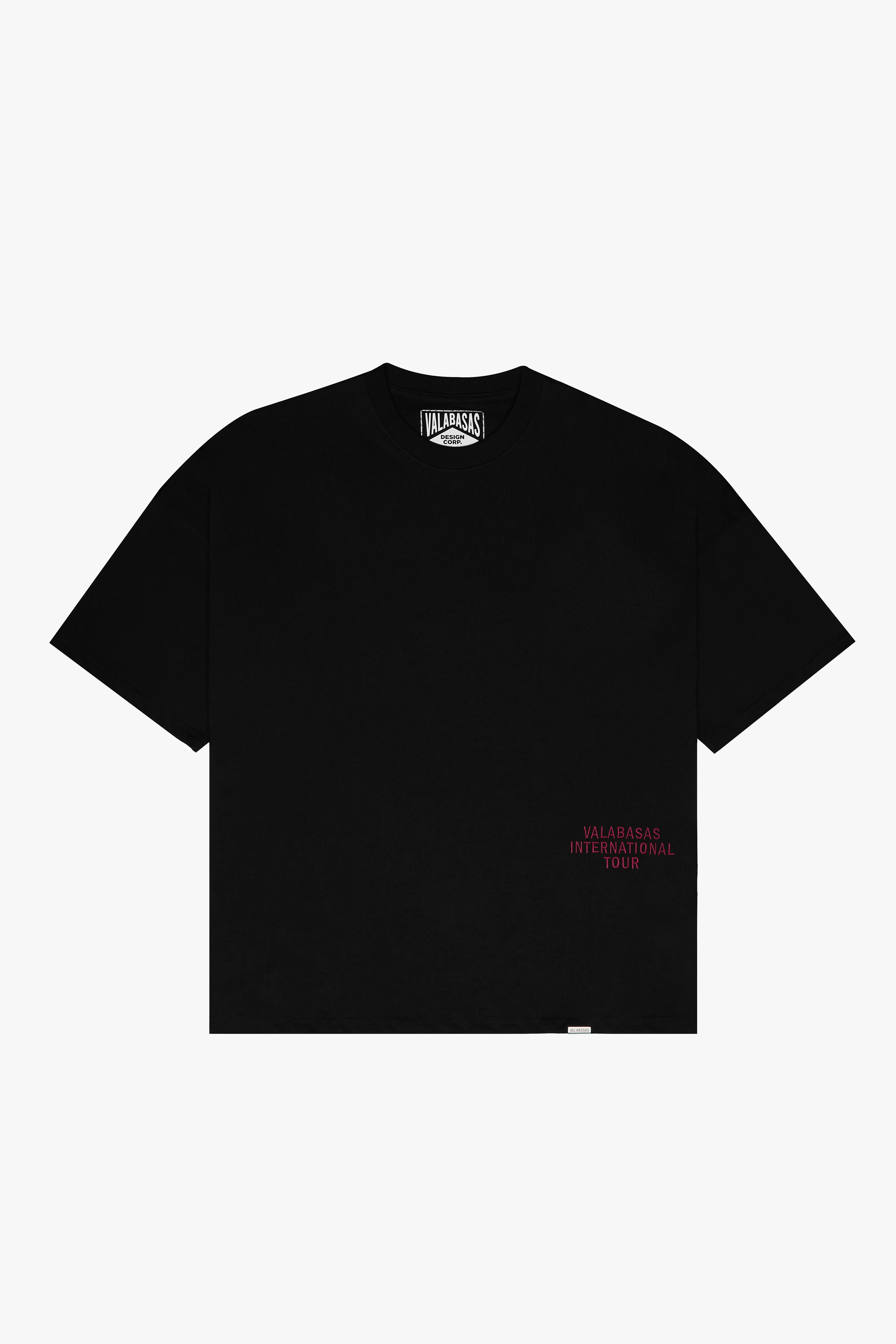 "JOURNEY" BLACK/RED OVERSIZED TEE sold by valabasas product image thumbnail 2
