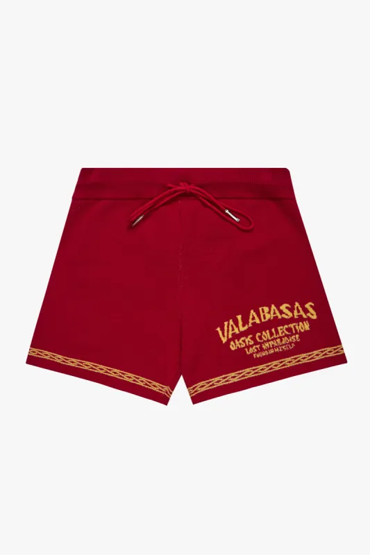 "HAVEN" RED SHORTS sold by valabasas