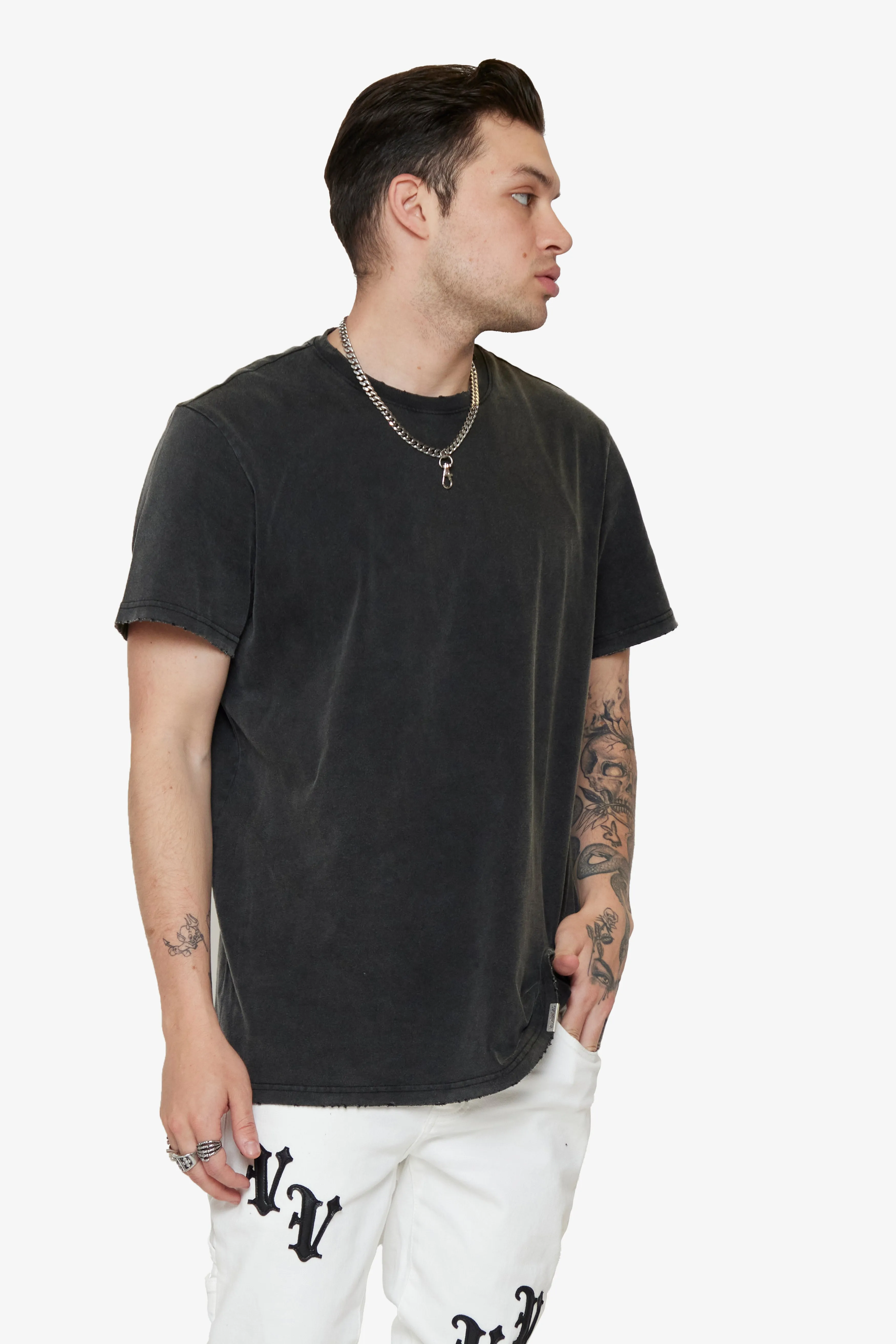 VALABASAS TEE "VALA-CORE" VINTAGE BLACK sold by valabasas product image thumbnail 4