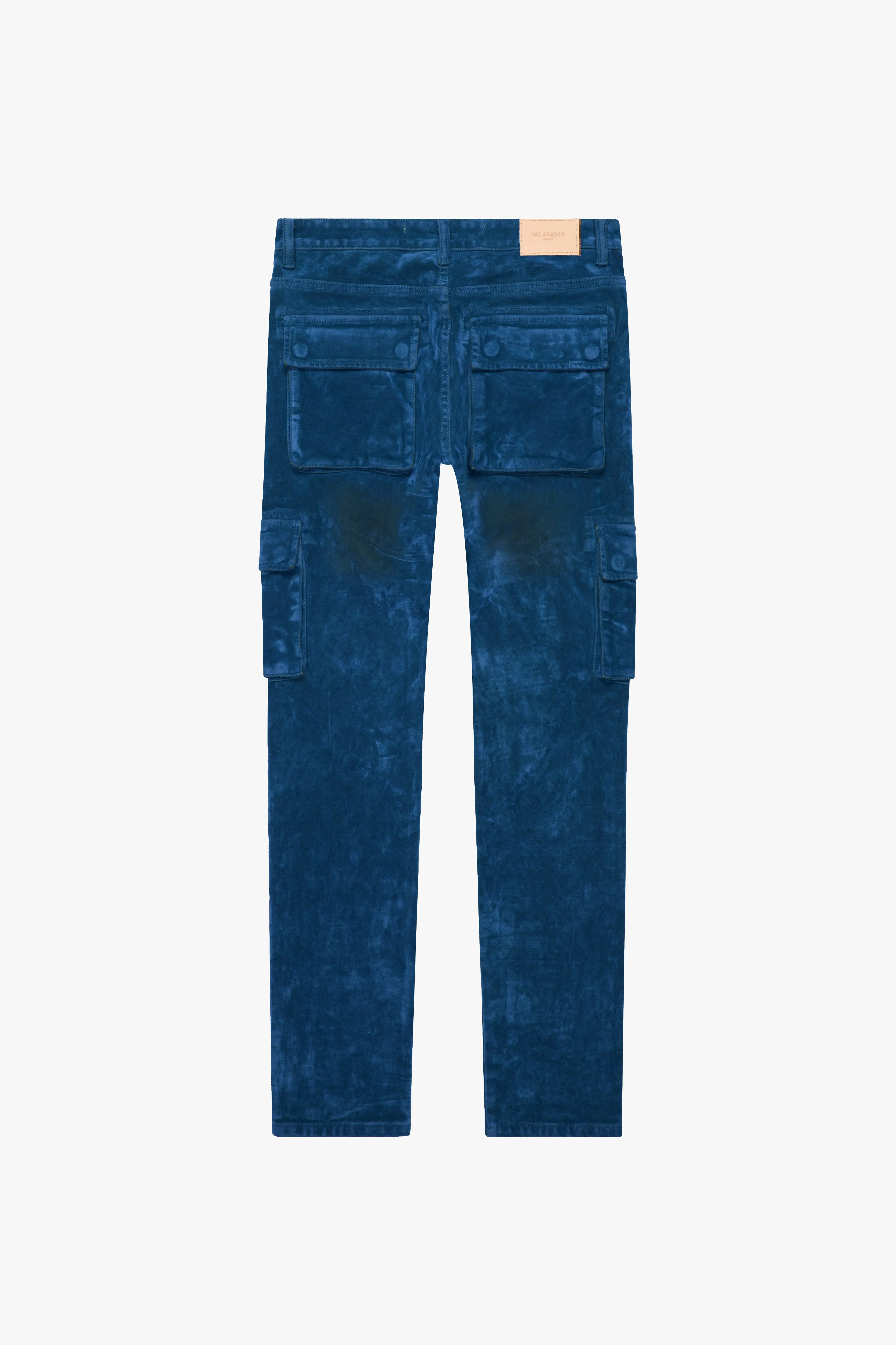 "LUXE" SUEDE SKINNY JEAN INDIGO sold by valabasas product image thumbnail 3