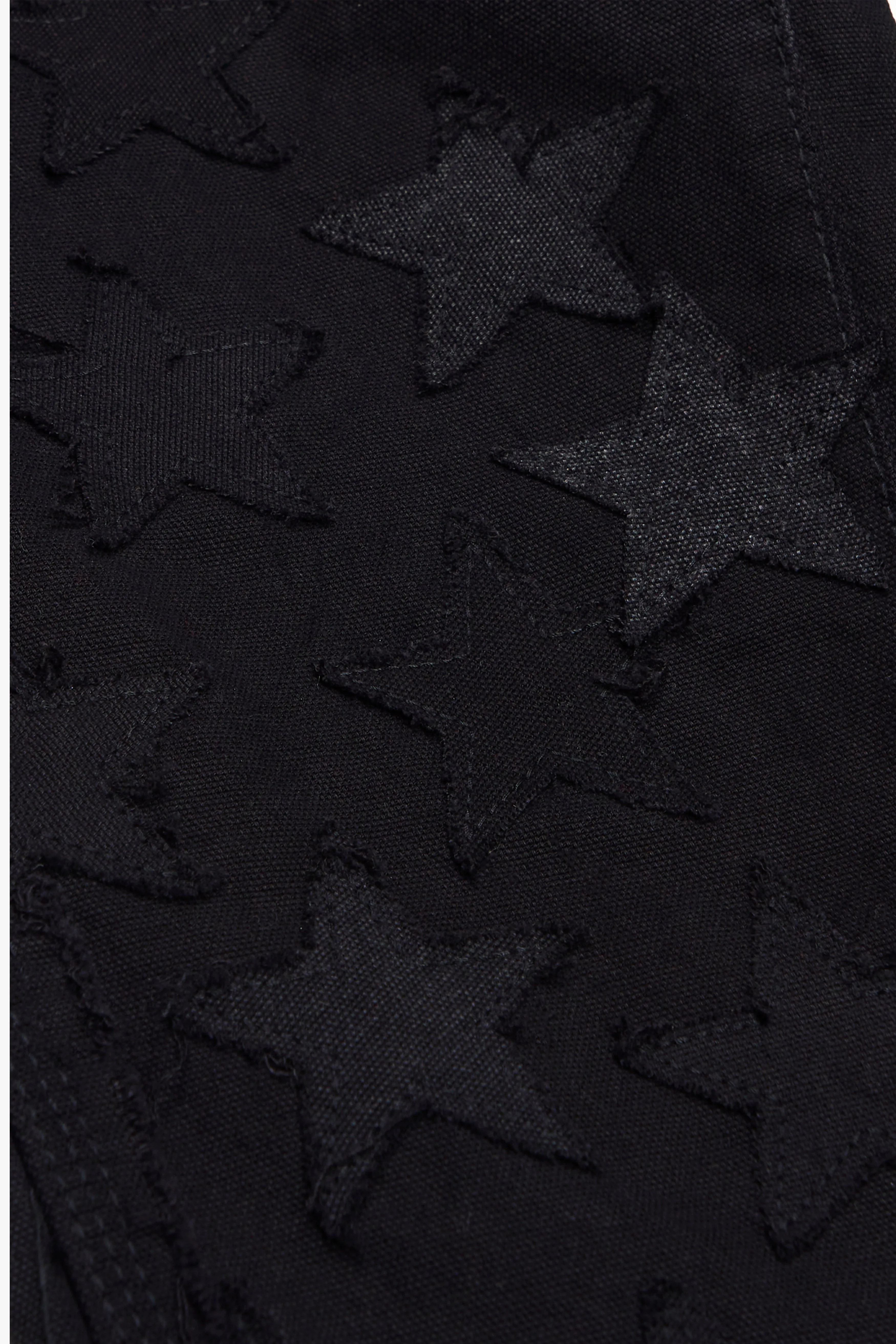 "V-STARS” BLACK STACKED FLARE JEAN sold by valabasas product image thumbnail 2
