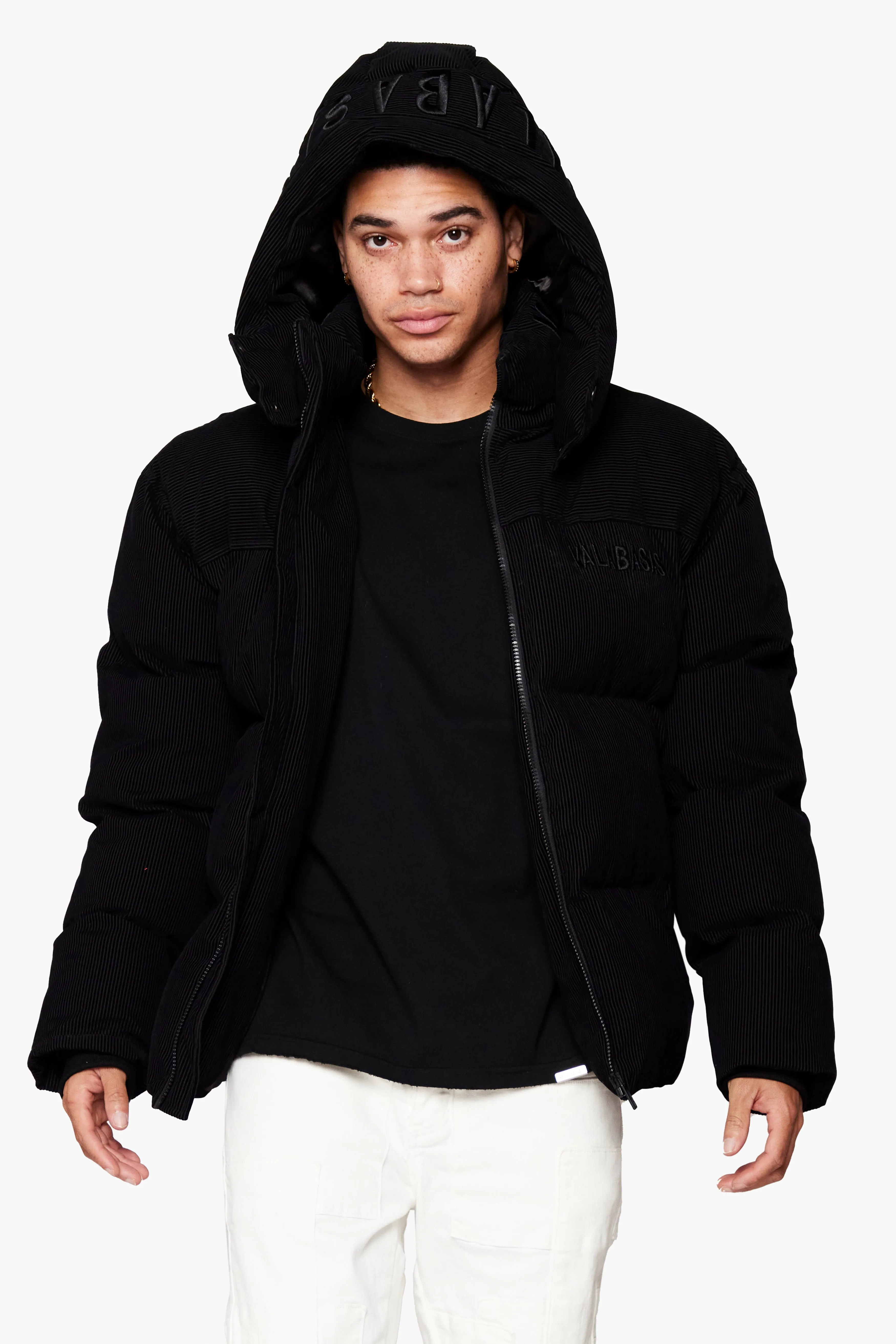 "GOYO" BLACK PUFFER JACKET sold by valabasas product image thumbnail 2
