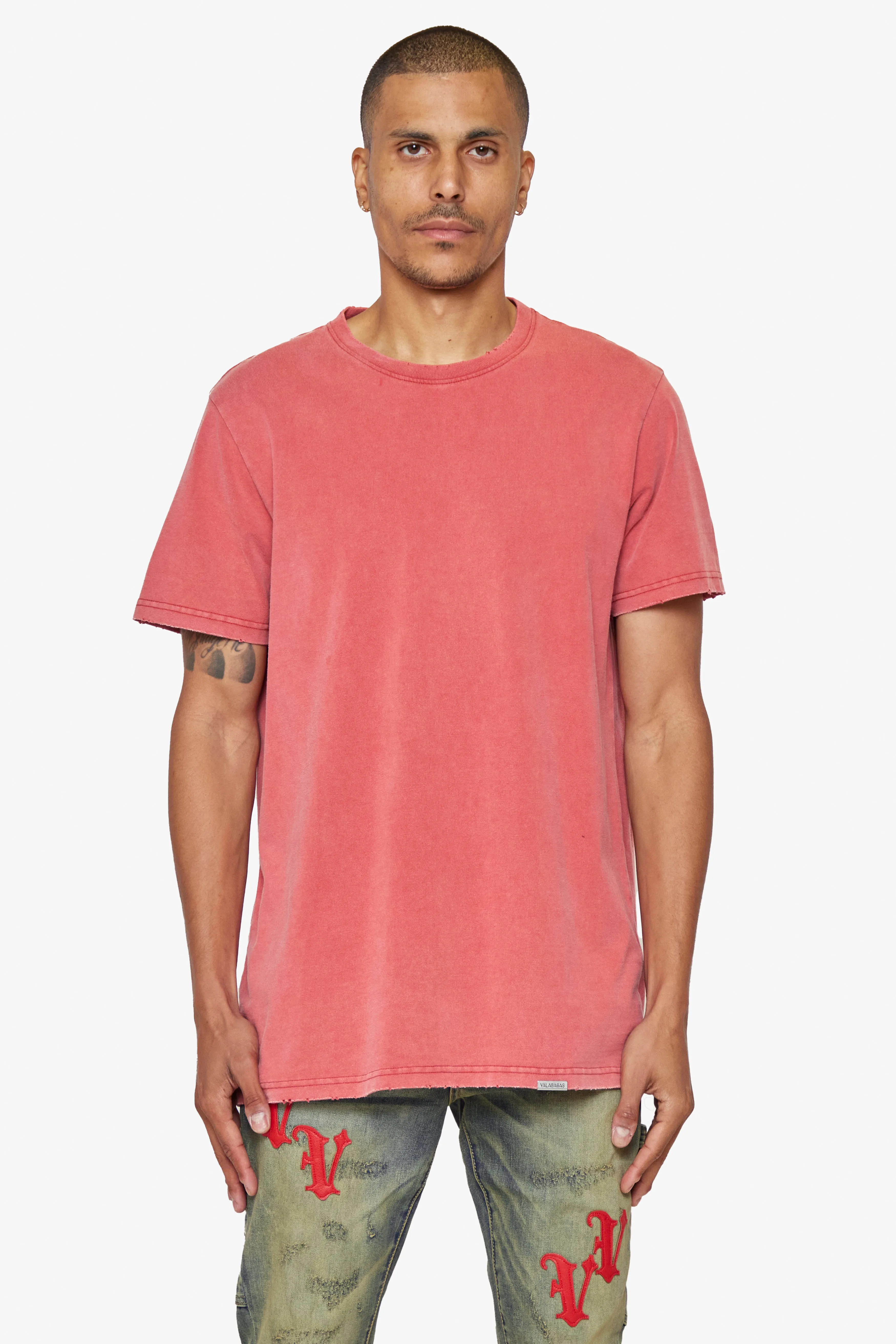 VALABASAS TEE "VALA-CORE" VINTAGE RED sold by valabasas