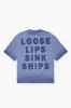 "UNTOLD" BLUE OVERSIZED TEE sold by valabasas