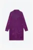 "NOCTURNE" SUEDE TRENCH COAT PURPLE sold by valabasas