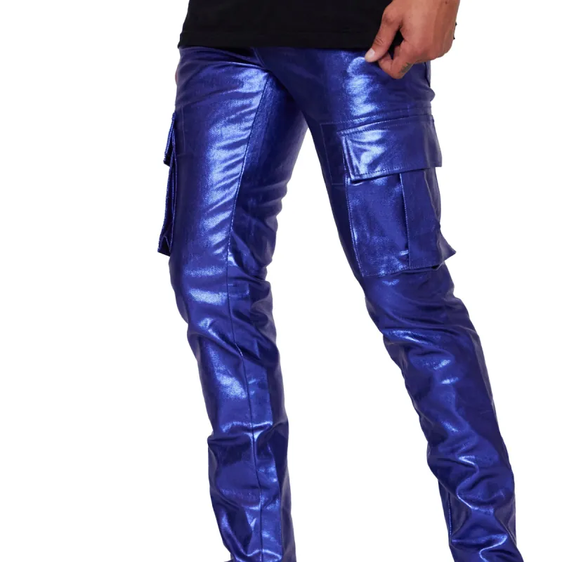 VALABASAS JEANS “COZART” NAVY WAXED sold by valabasas