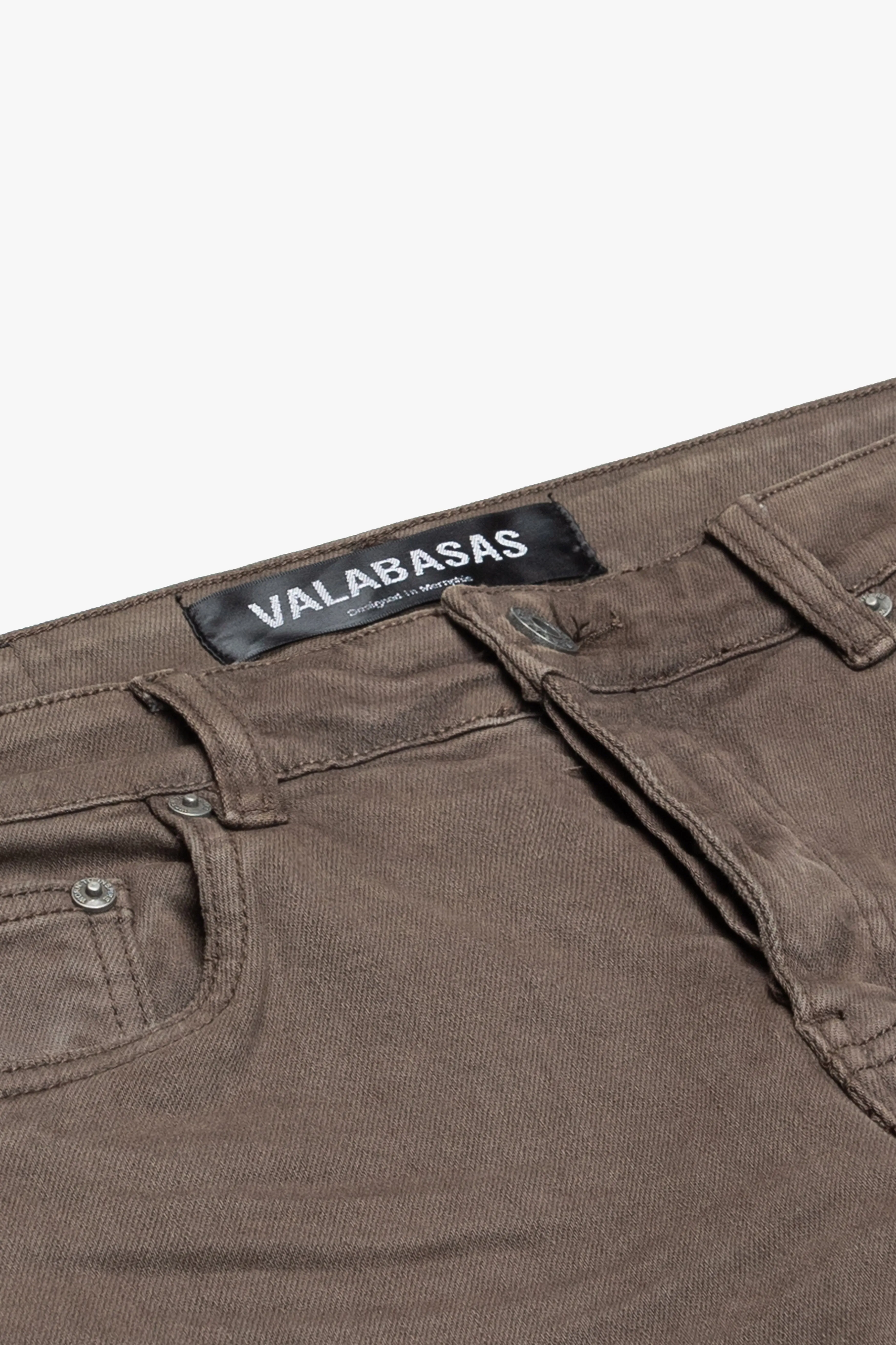 "MR. EXTENDO" BROWN STACKED FLARE JEAN sold by valabasas product image thumbnail 2