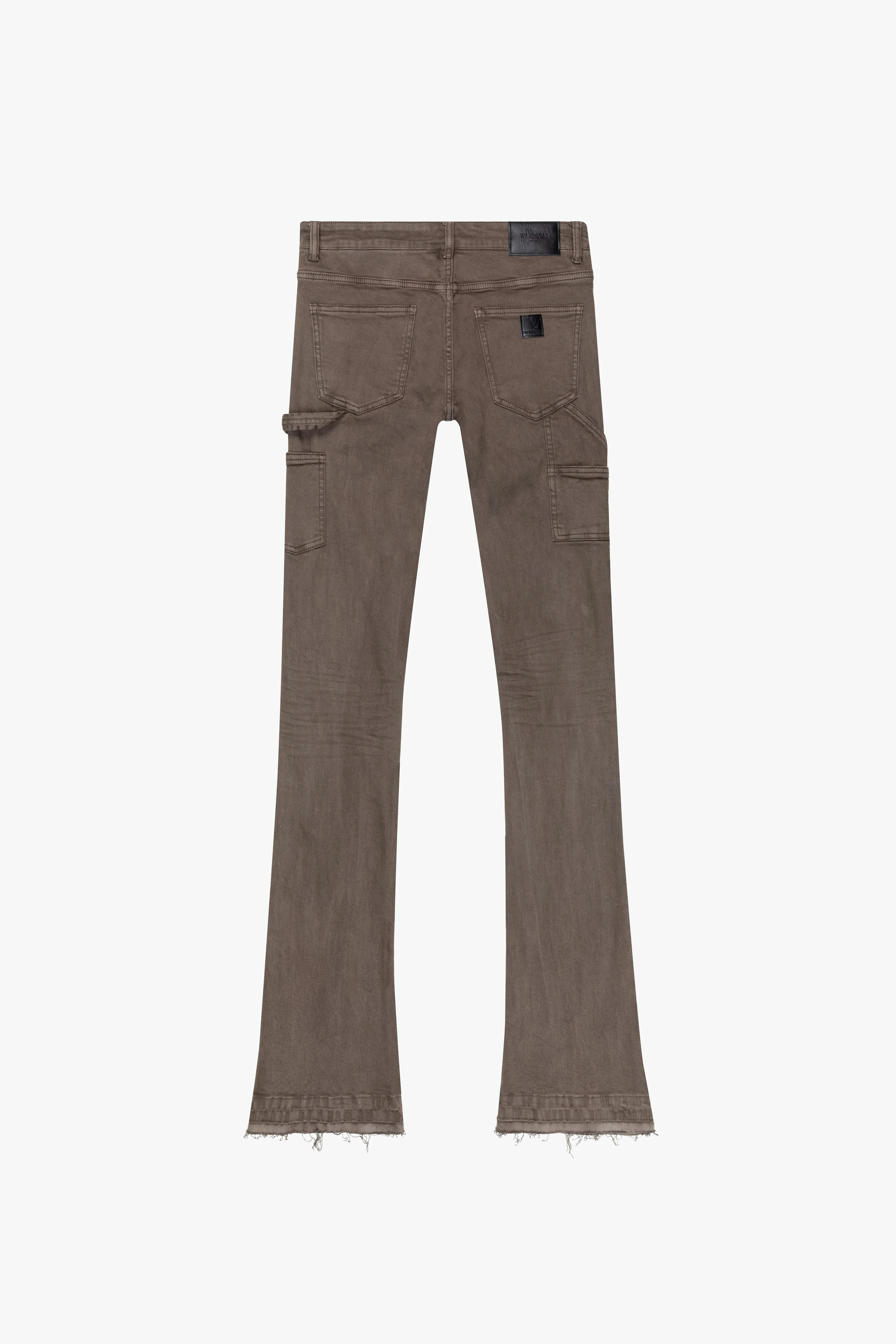 "MR. EXTENDO" BROWN STACKED FLARE JEAN sold by valabasas product image thumbnail 3