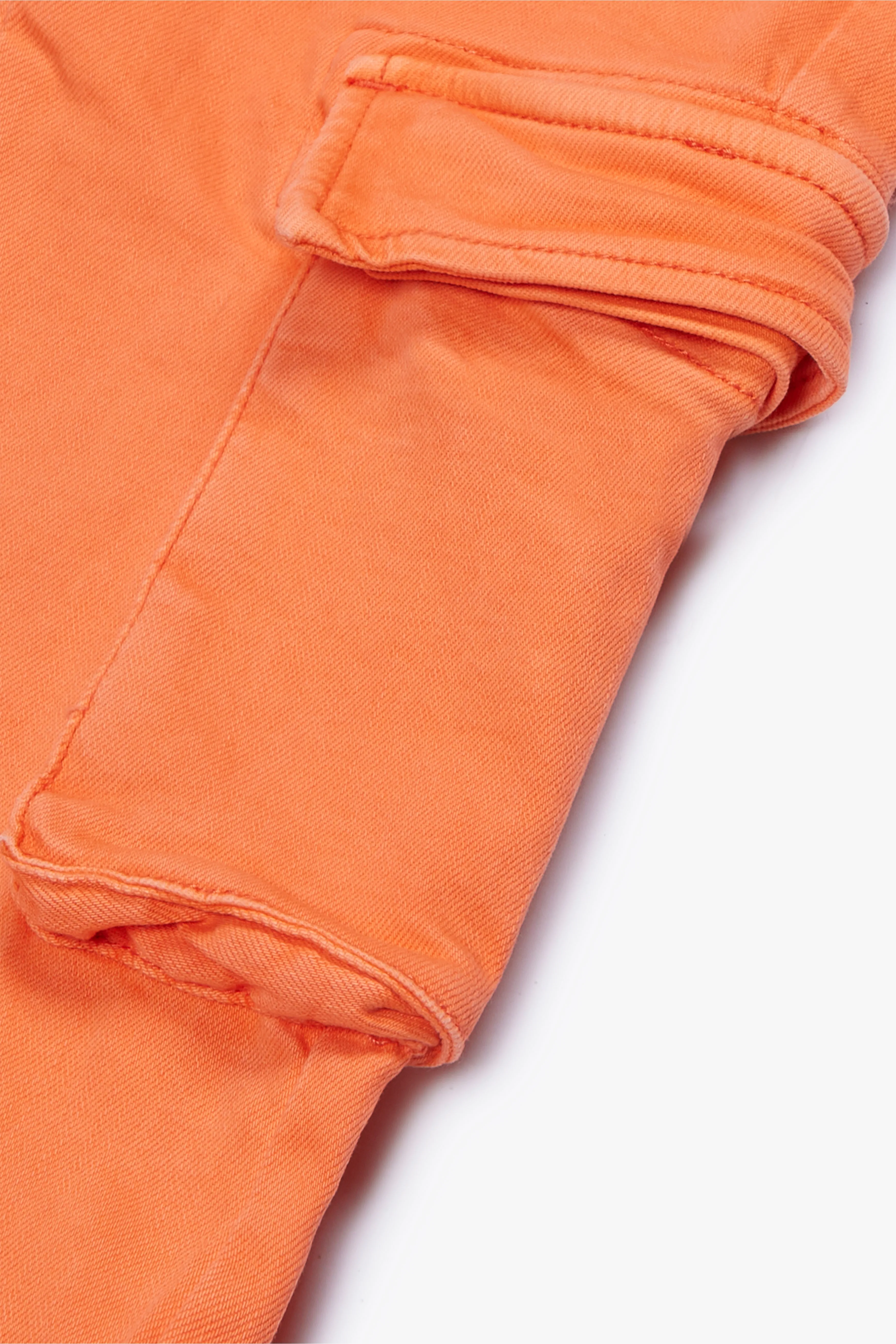 "PINNACLE” STACKED FLARE JEAN ORANGE sold by valabasas product image thumbnail 3