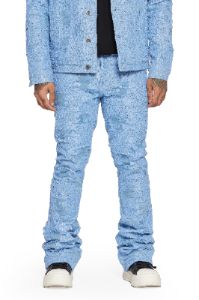 "BLUE MOON" LIGHT SKY STACKED FLARE JEAN sold by valabasas