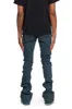 VALABASAS JEANS  “MR EXTENDO" BLUE JAY VINTAGE OLIVE sold by valabasas