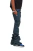 VALABASAS JEANS  “MR EXTENDO" BLUE JAY VINTAGE OLIVE sold by valabasas