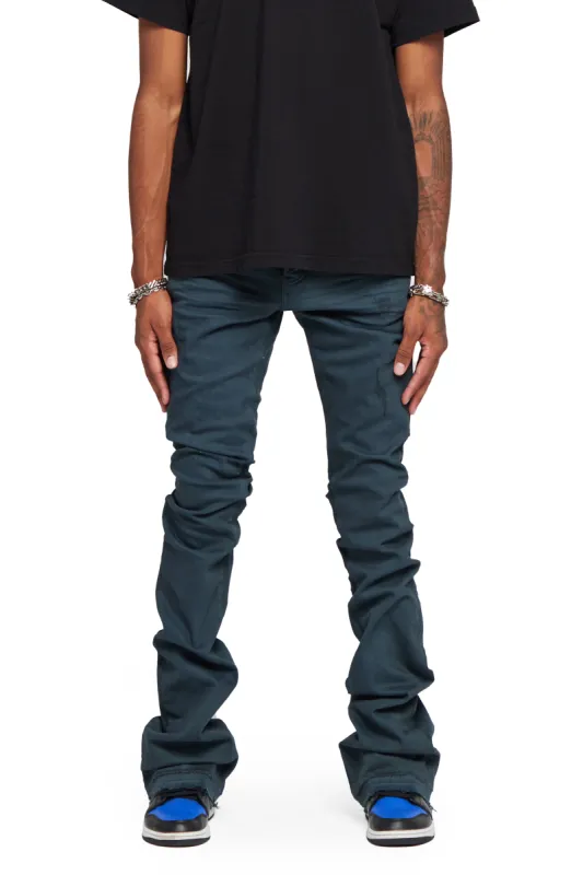 VALABASAS JEANS  “MR EXTENDO" BLUE JAY VINTAGE OLIVE sold by valabasas