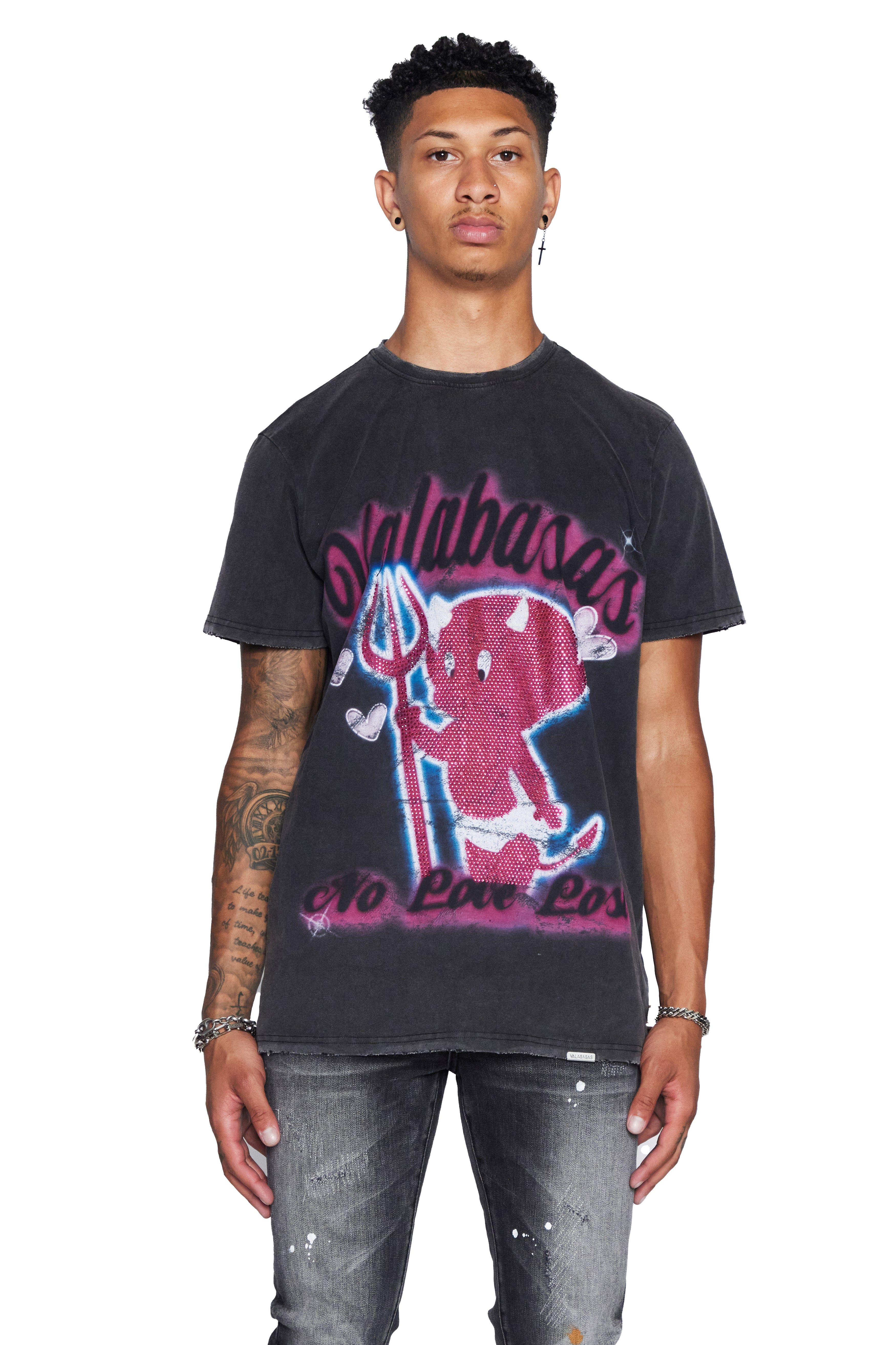VALABASAS TEE “NO LOVE LOST” VINTAGE BLACK sold by valabasas product image thumbnail 6