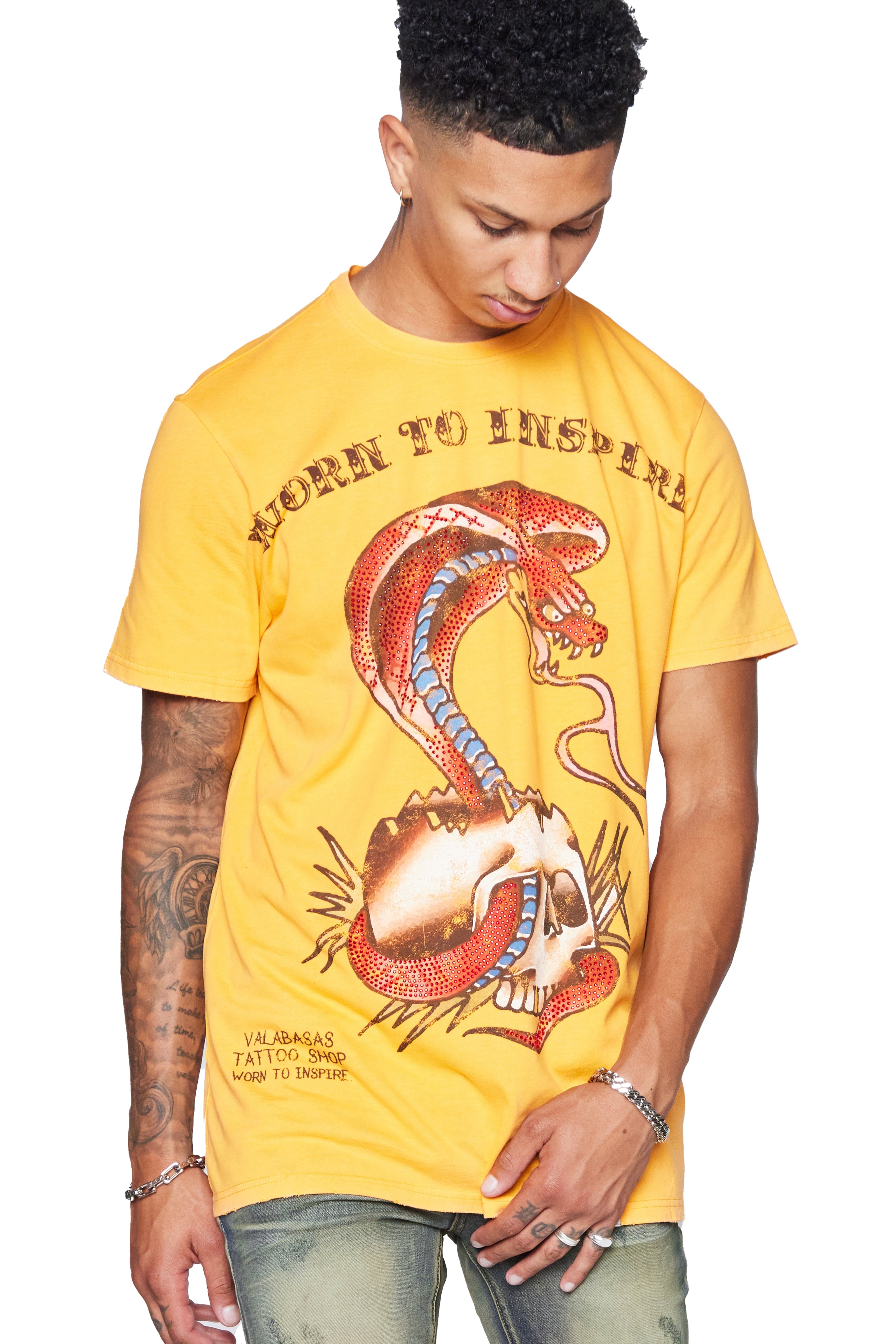 VALABASAS TEE “SNAKE TAT” ORANGE sold by valabasas product image thumbnail 3