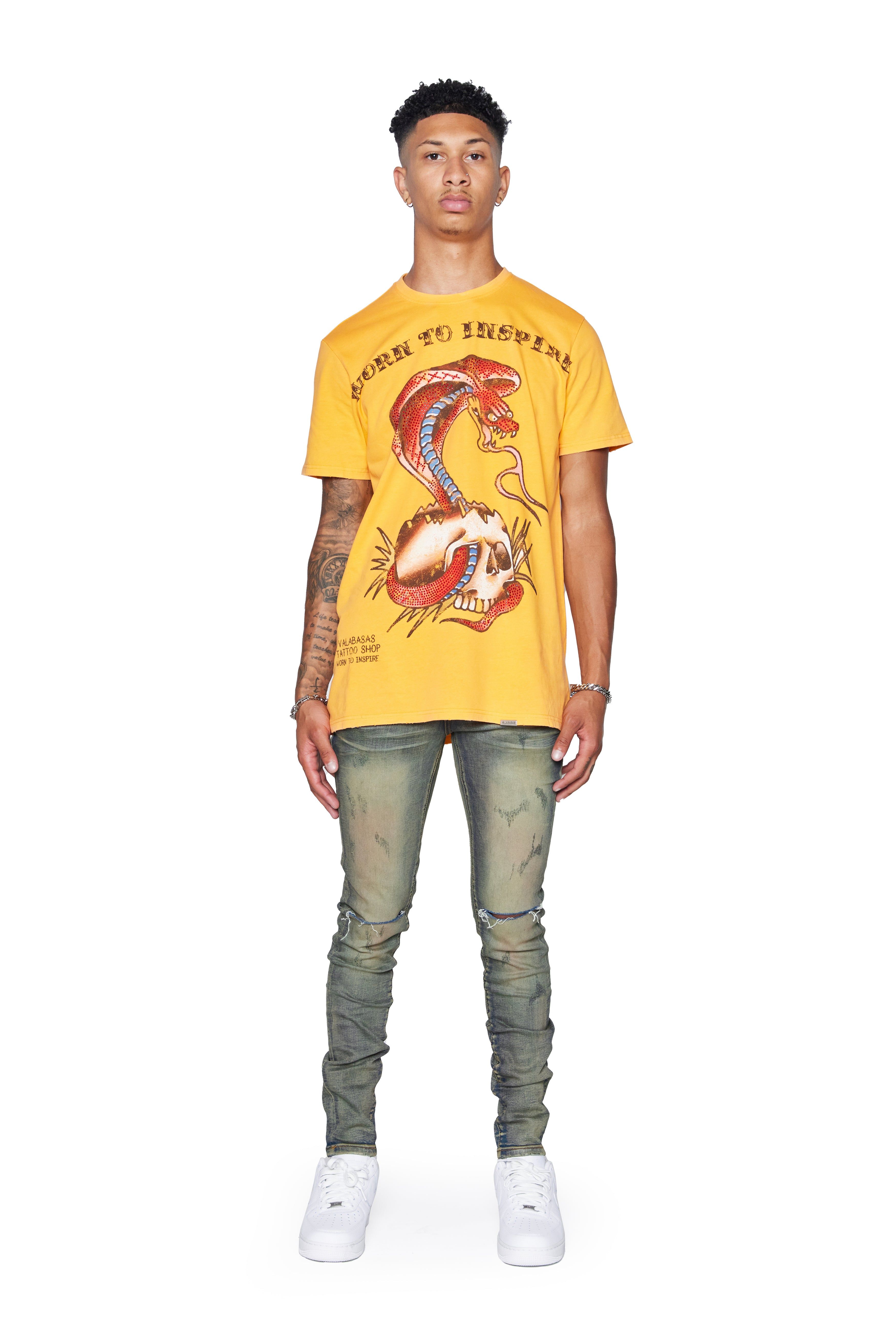 VALABASAS TEE “SNAKE TAT” ORANGE sold by valabasas product image thumbnail 2