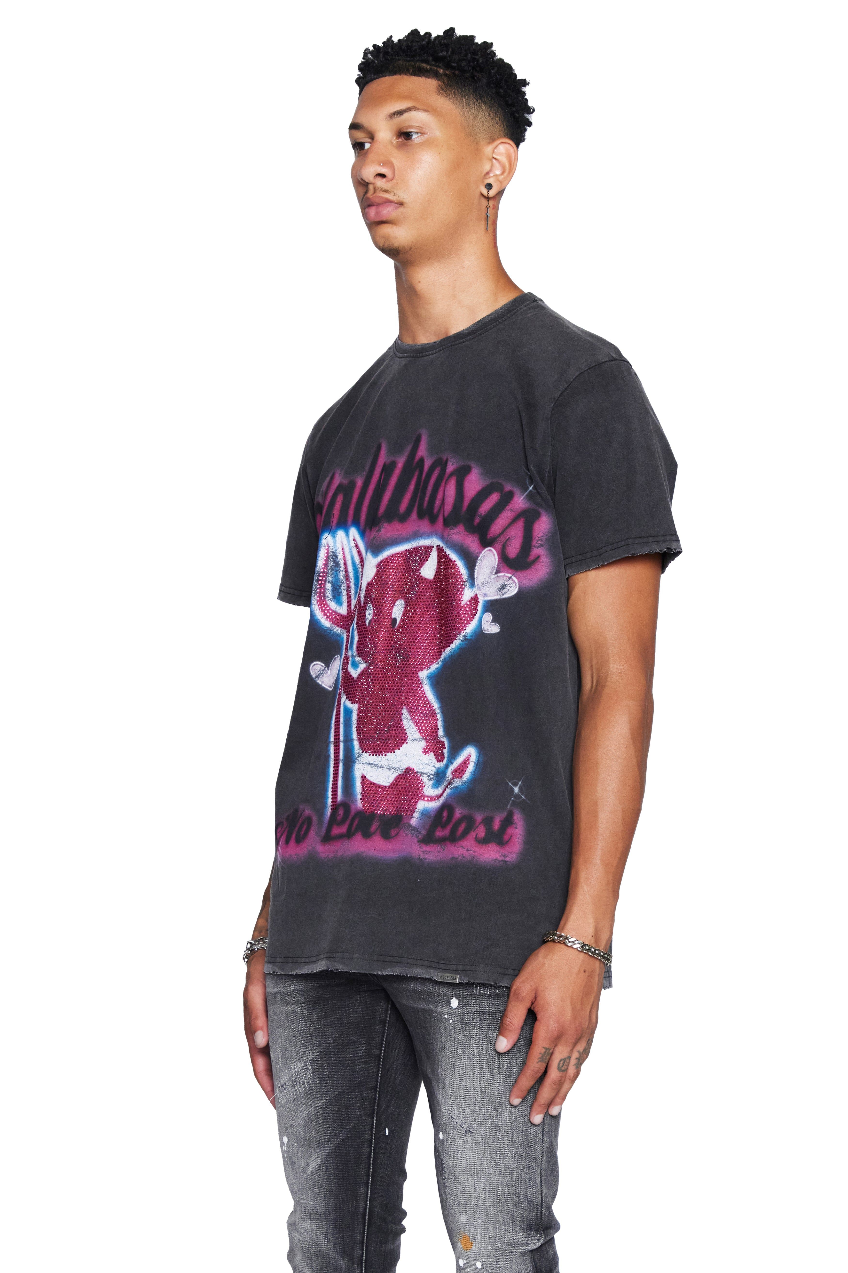 VALABASAS TEE “NO LOVE LOST” VINTAGE BLACK sold by valabasas product image thumbnail 3