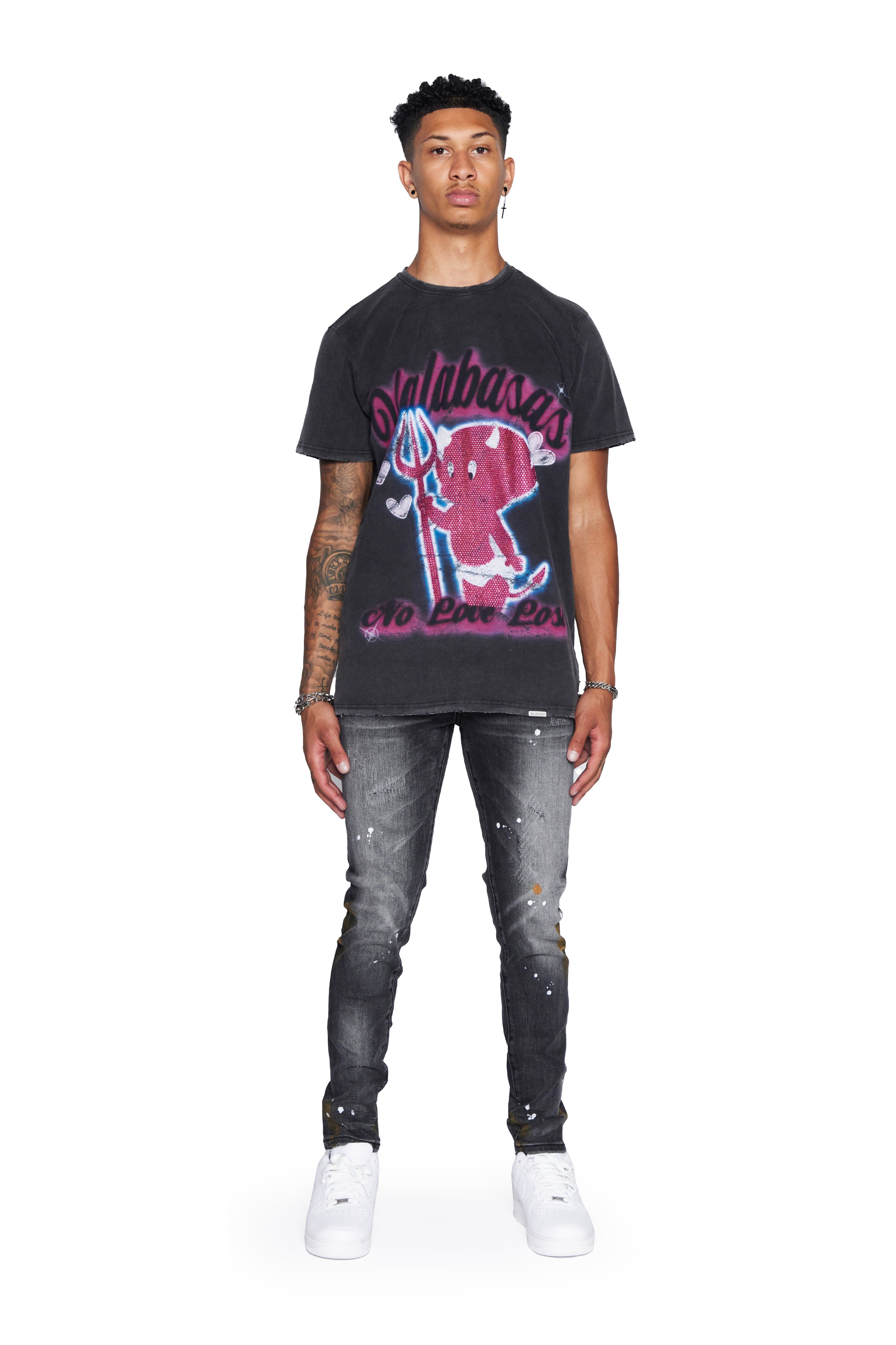 VALABASAS TEE “NO LOVE LOST” VINTAGE BLACK sold by valabasas