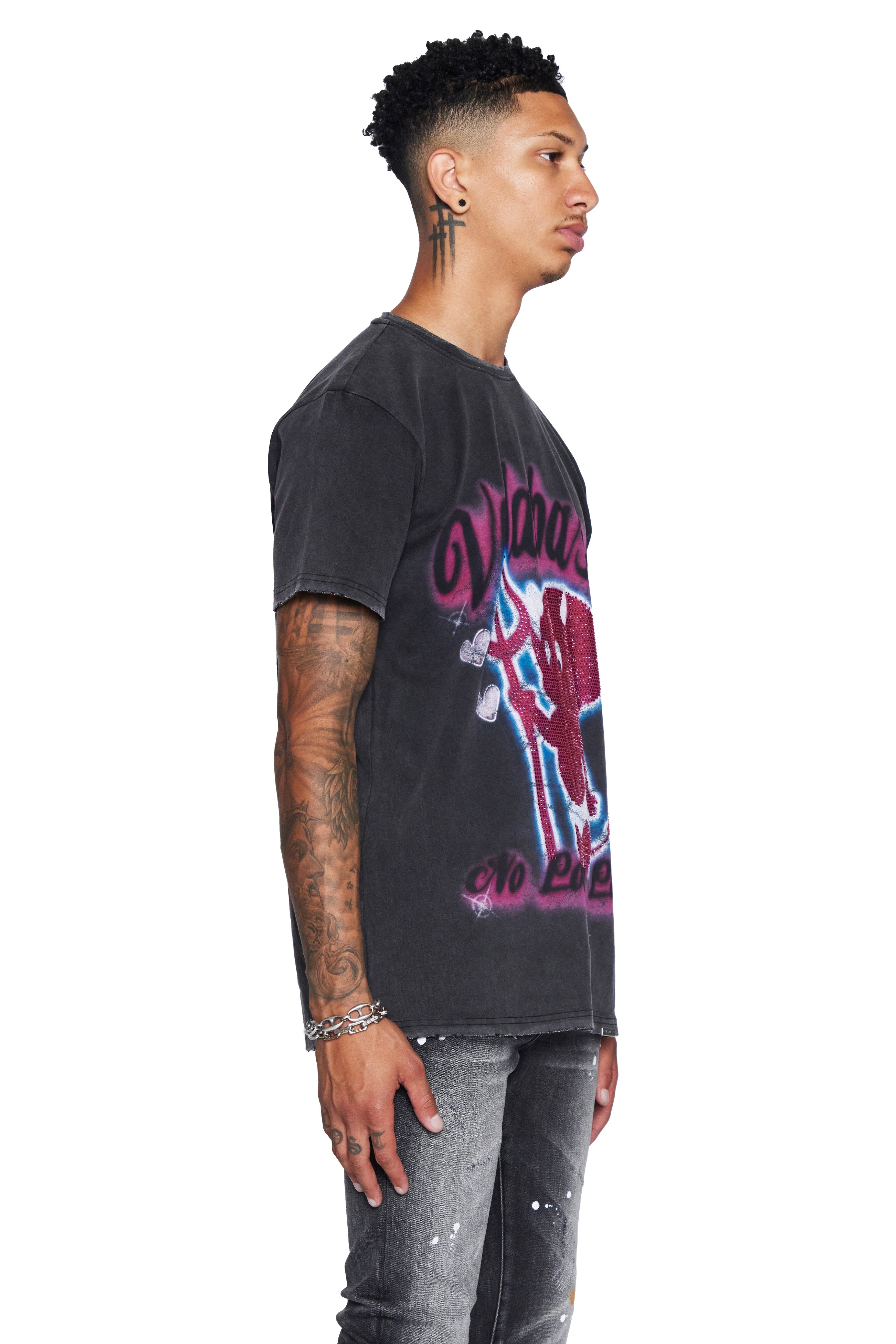VALABASAS TEE “NO LOVE LOST” VINTAGE BLACK sold by valabasas product image thumbnail 5