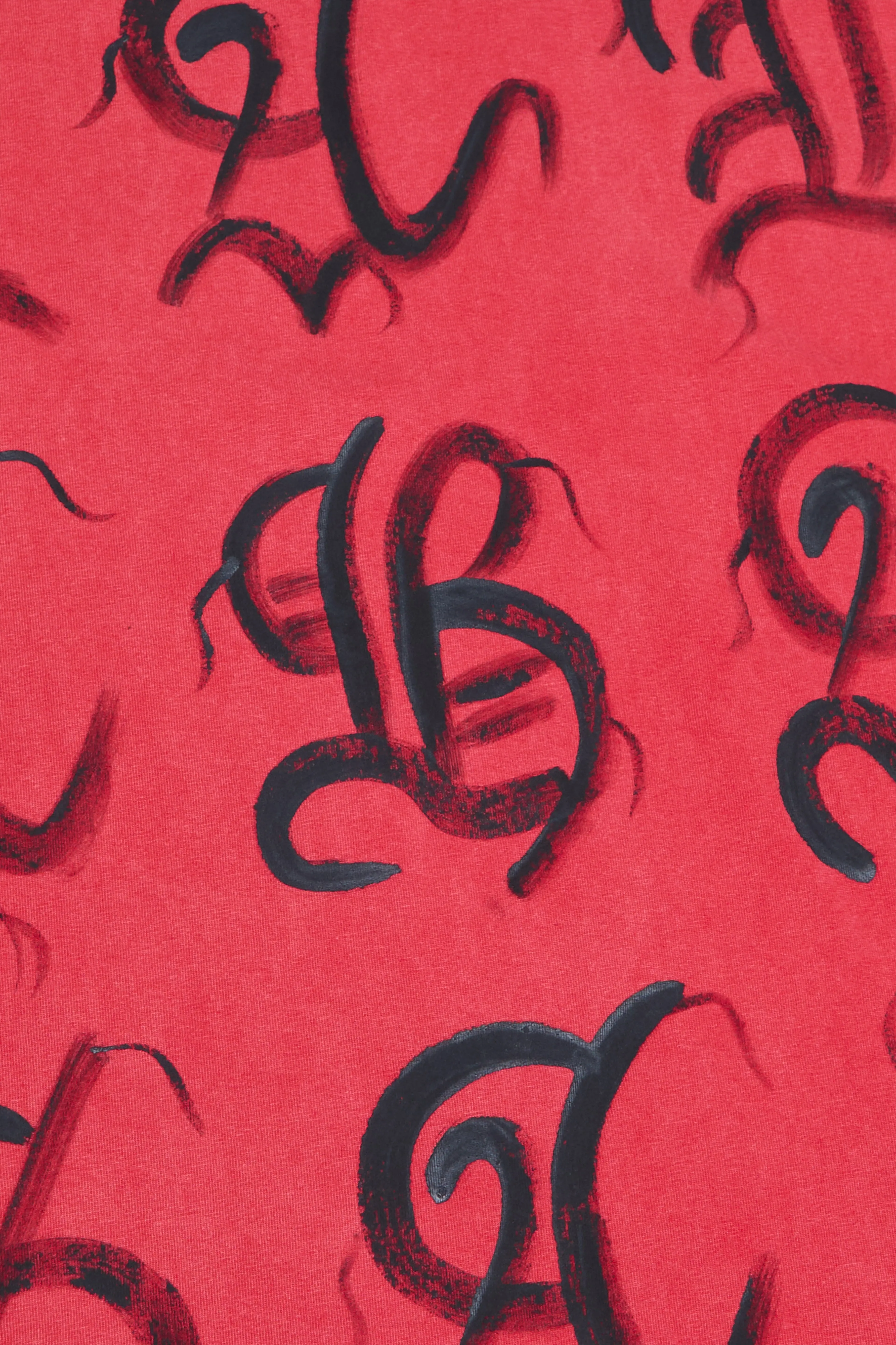 "INKED ELEGANCE" OVERSIZED TEE VINTAGE RED sold by valabasas product image thumbnail 4