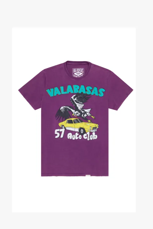 "'57 CLUB" VINTAGE PURPLE TEE sold by valabasas