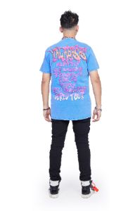 VALABASAS TEE "STAY DANGEROUS" VINTAGE BLUE sold by valabasas