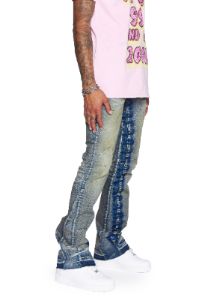 “OSAKA STACKED” VINTAGE STACKED FLARE JEAN sold by valabasas