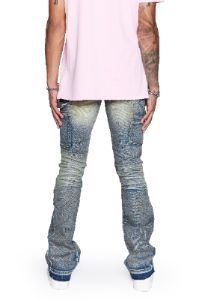 “OSAKA STACKED” VINTAGE STACKED FLARE JEAN sold by valabasas