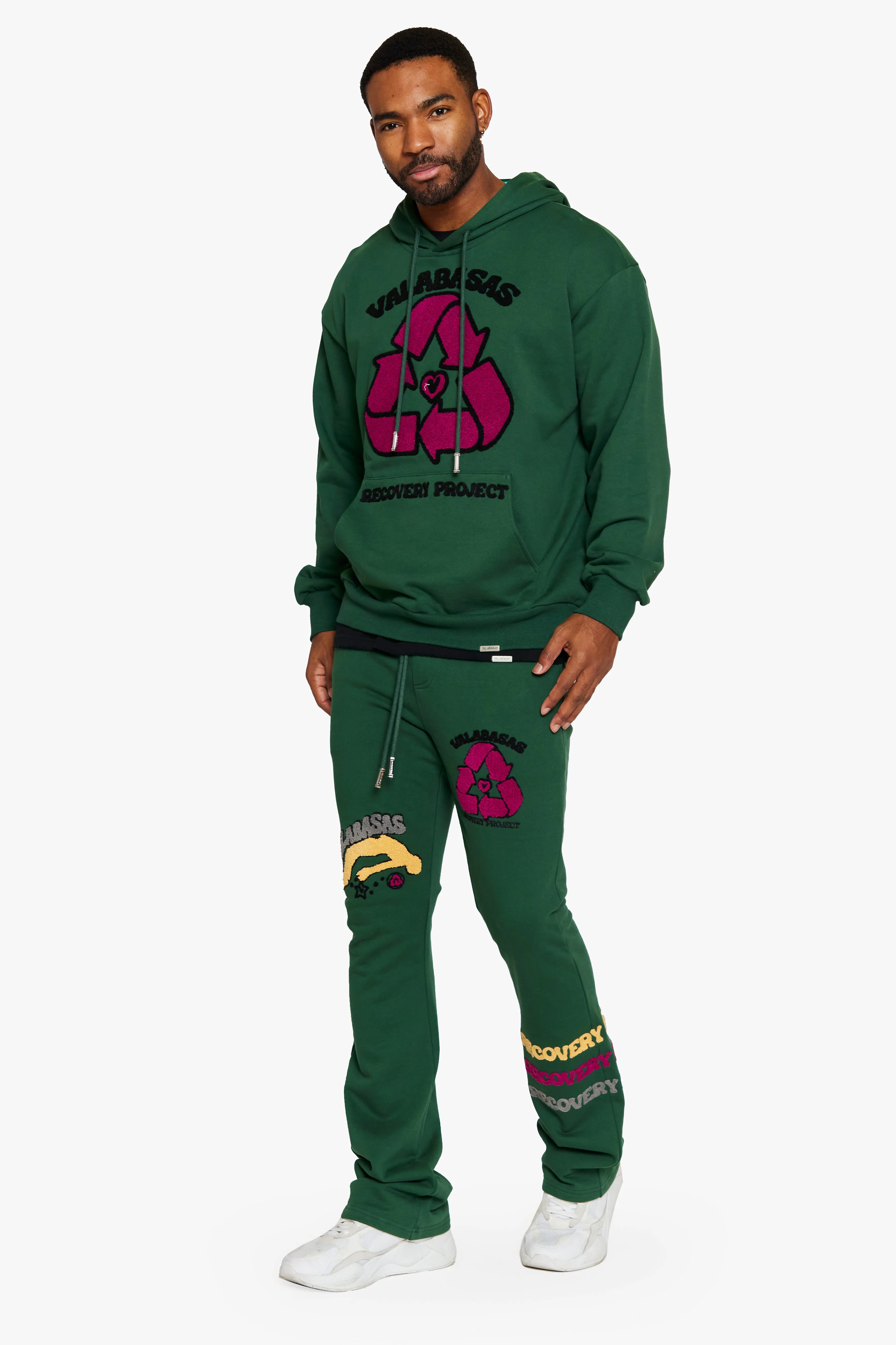 "RECOVERY PROJECT" FLEECE SET GREEN sold by valabasas product image thumbnail 4