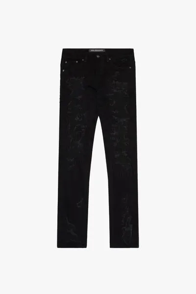 Tearaway Skinny Black Jeans sold by valabasas product image thumbnail 3