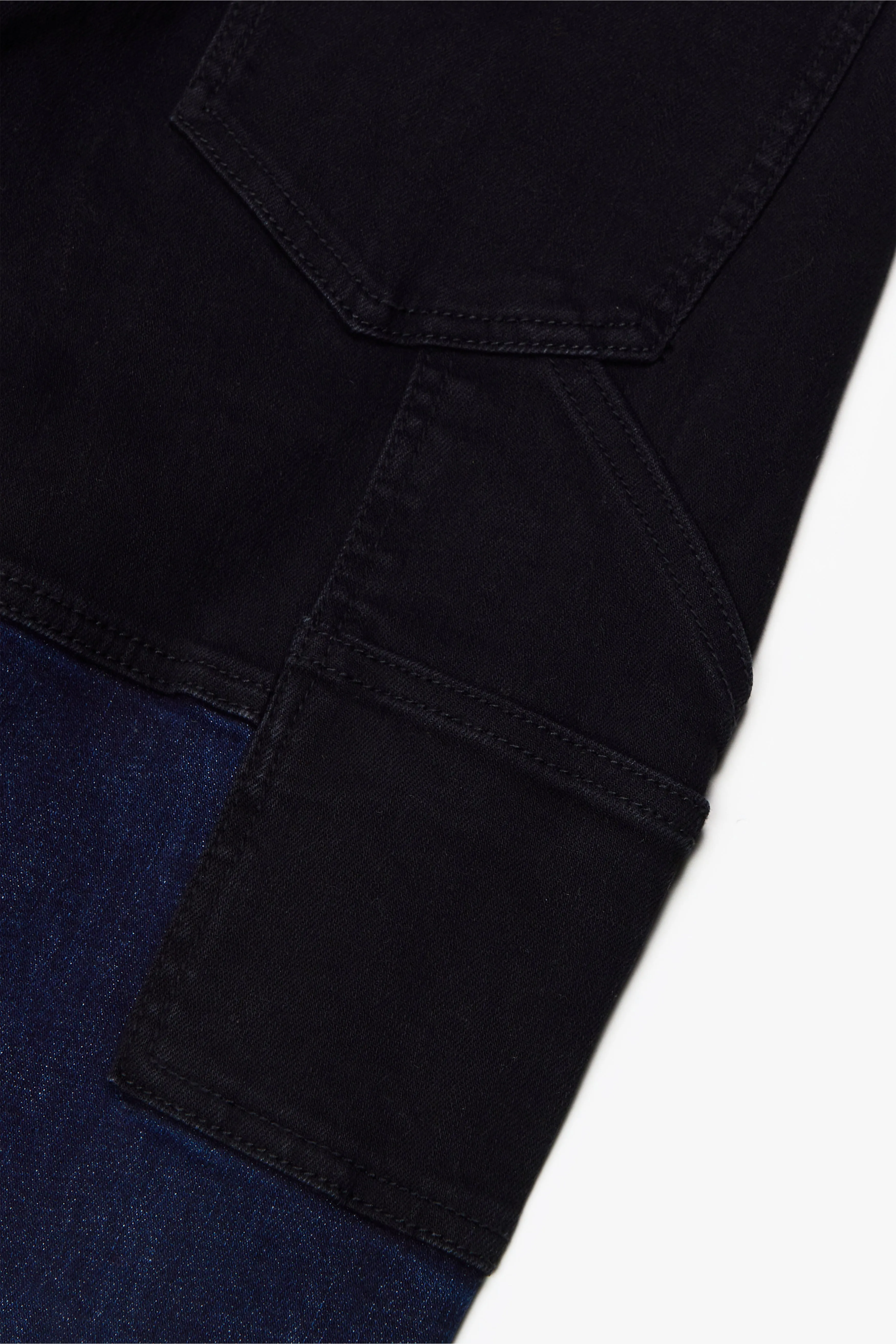 "CHICAGO" STACKED FLARE JEAN RED BLACK sold by valabasas product image thumbnail 4