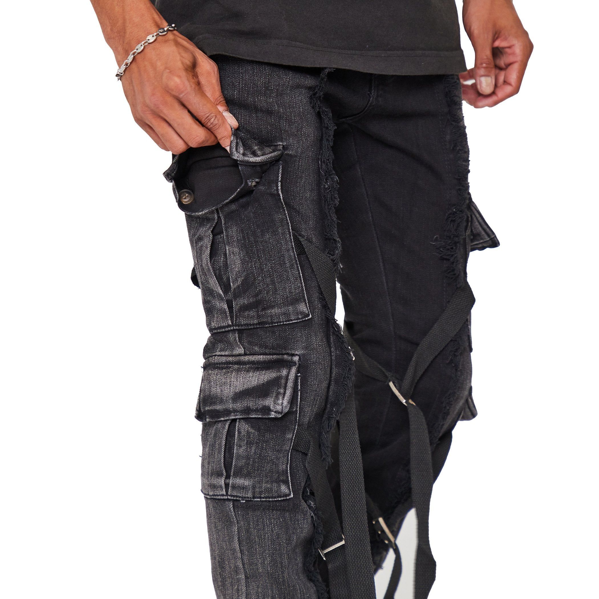 VALABASAS JEANS "APOLLO" GREY-BLACK sold by valabasas product image thumbnail 2