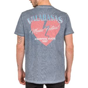 VALABASAS TEE “MEMPHIS MADE” VINTAGE GREY BLUE sold by valabasas