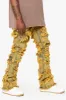 "EYEORE” DIRTY VINTAGE WASH STACKED FLARE JEAN sold by valabasas