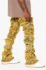 "EYEORE” DIRTY VINTAGE WASH STACKED FLARE JEAN sold by valabasas