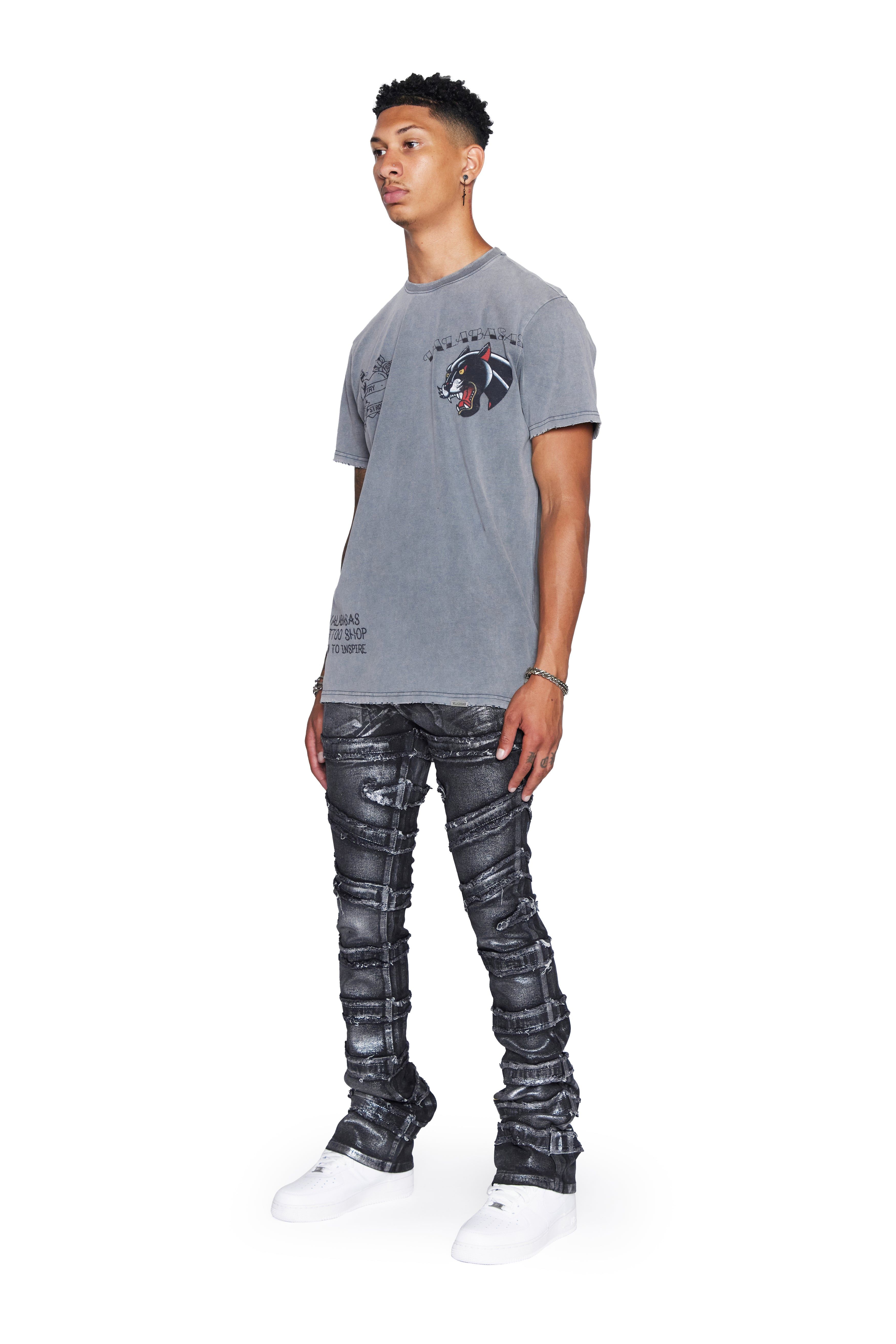 VALABASAS TEE “STAY STRONG TAT” VINTAGE GREY sold by valabasas product image thumbnail 6