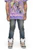 “VLOVE” DARK DIRTY WASH SKINNY JEAN sold by valabasas