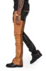 "INTERNATIONAL" BLACK/DK.KHAKI/LT.BROWN STACKED FLARE JEAN sold by valabasas
