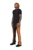 "INTERNATIONAL" BLACK/DK.KHAKI/LT.BROWN STACKED FLARE JEAN sold by valabasas