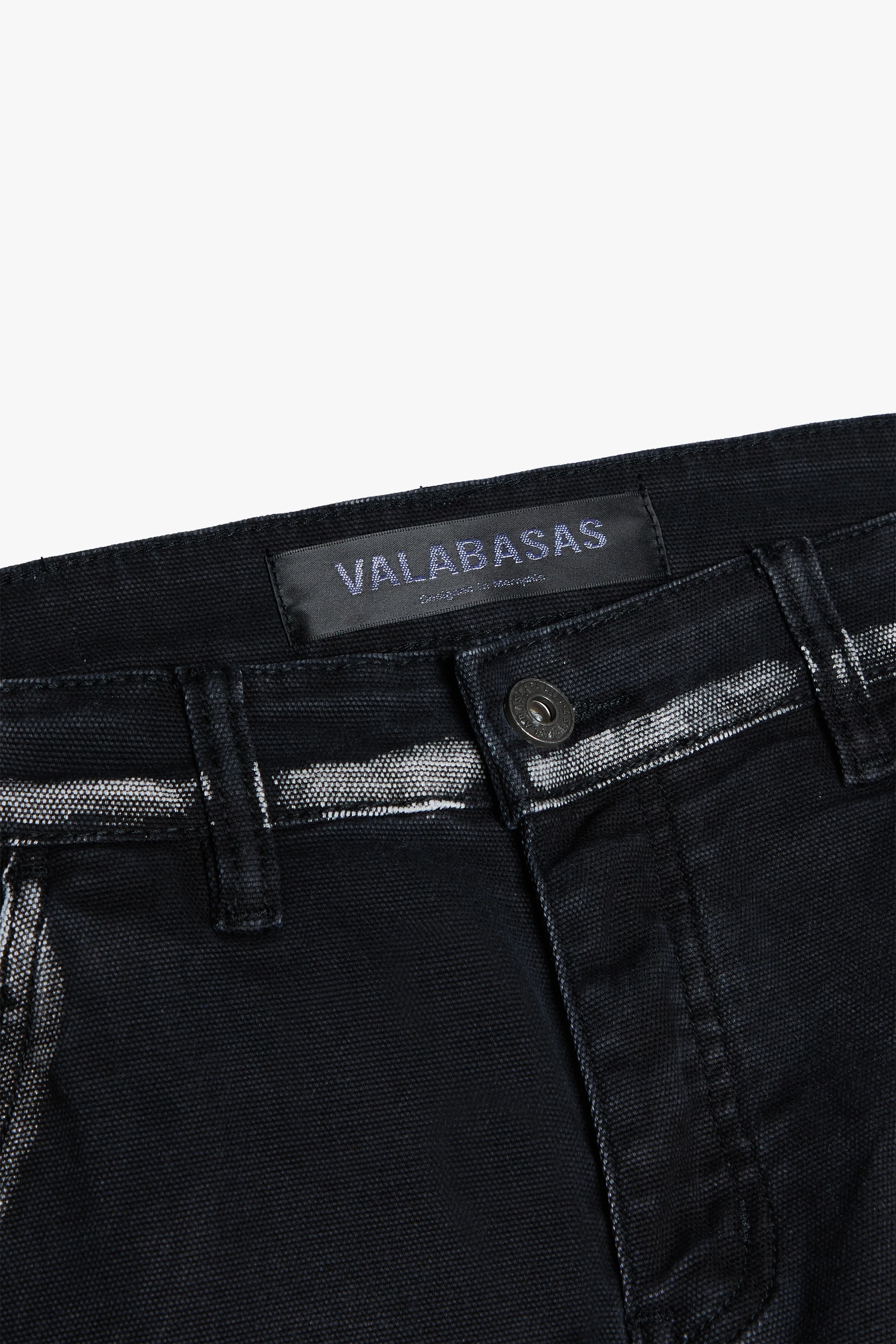 "THE CARPENTER” BLACK WASH STACKED FLARE JEAN sold by valabasas product image thumbnail 2