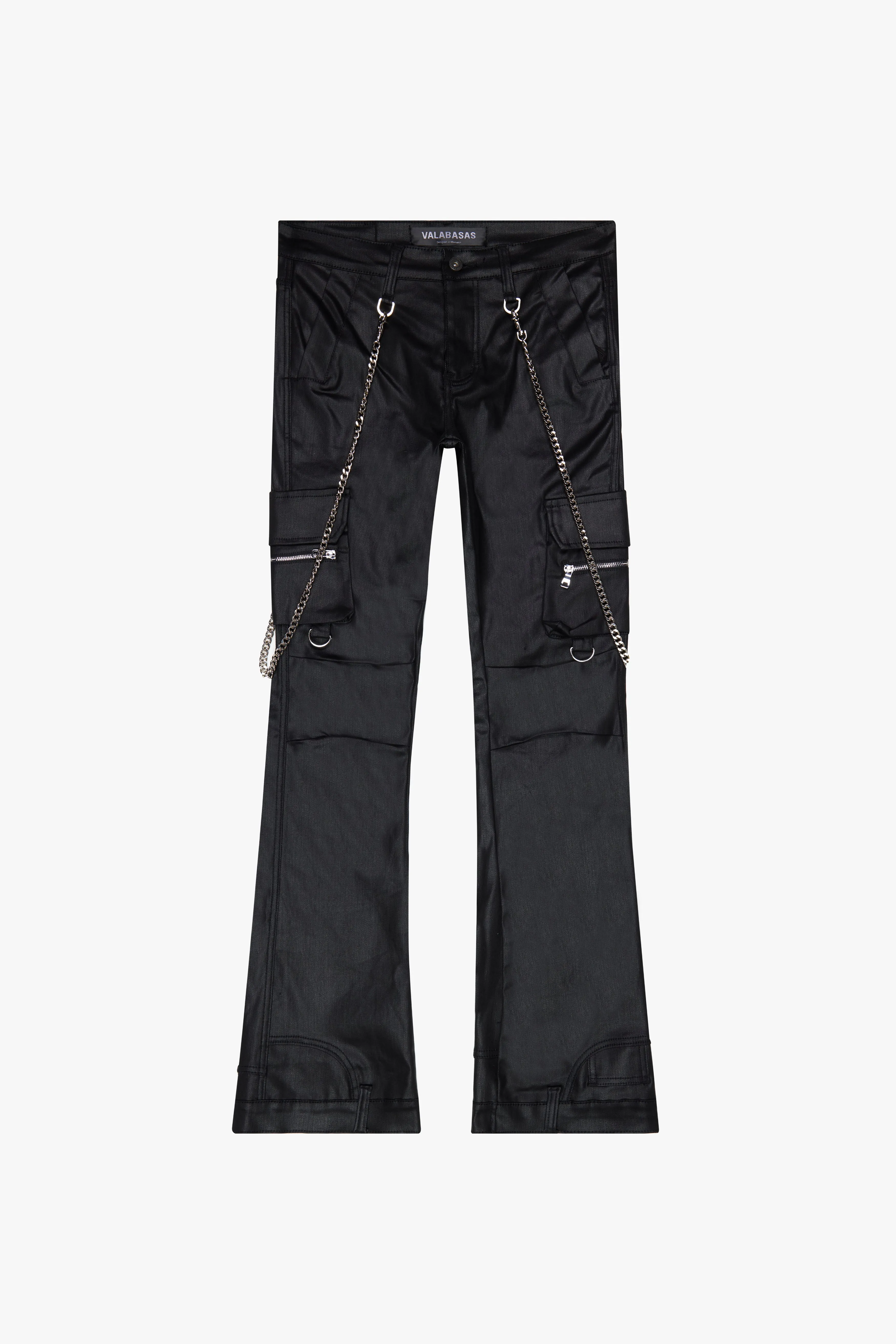 "ONYX" BLACK WAXED STACKED FLARE sold by valabasas