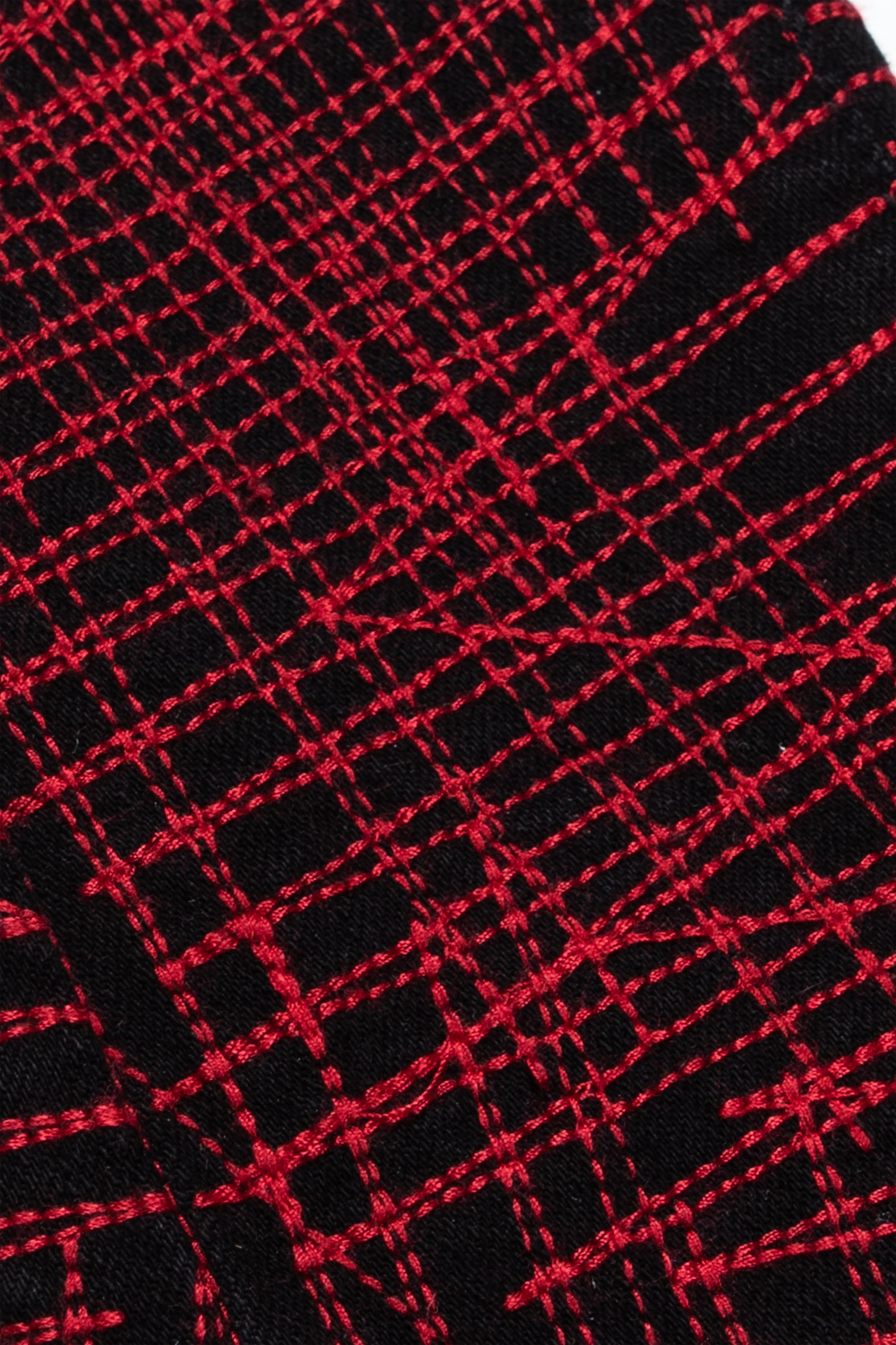 "MR. EMBROIDERY" STACKED FLARE JEAN CRIMSON NOIR sold by valabasas product image thumbnail 2