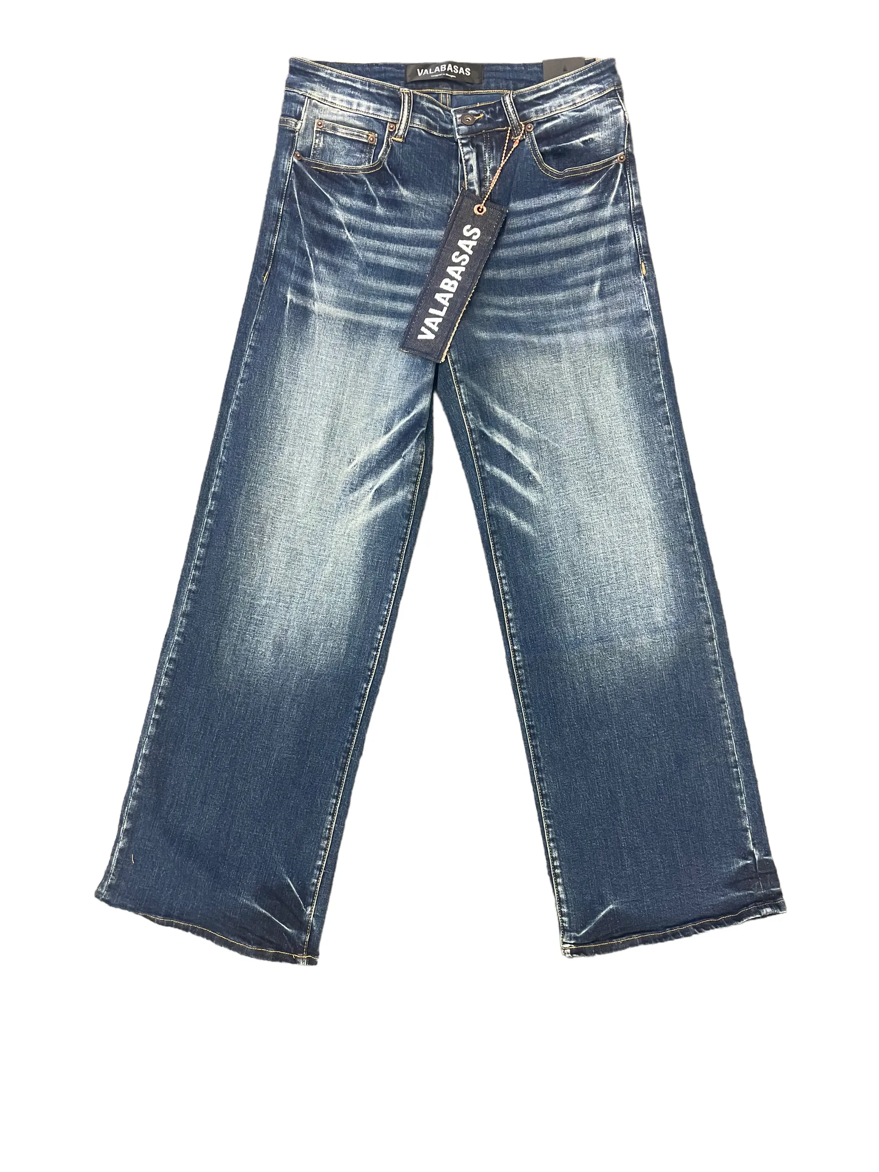 "STREAMLINE" BLUE BAGGY DENIM JEAN sold by valabasas