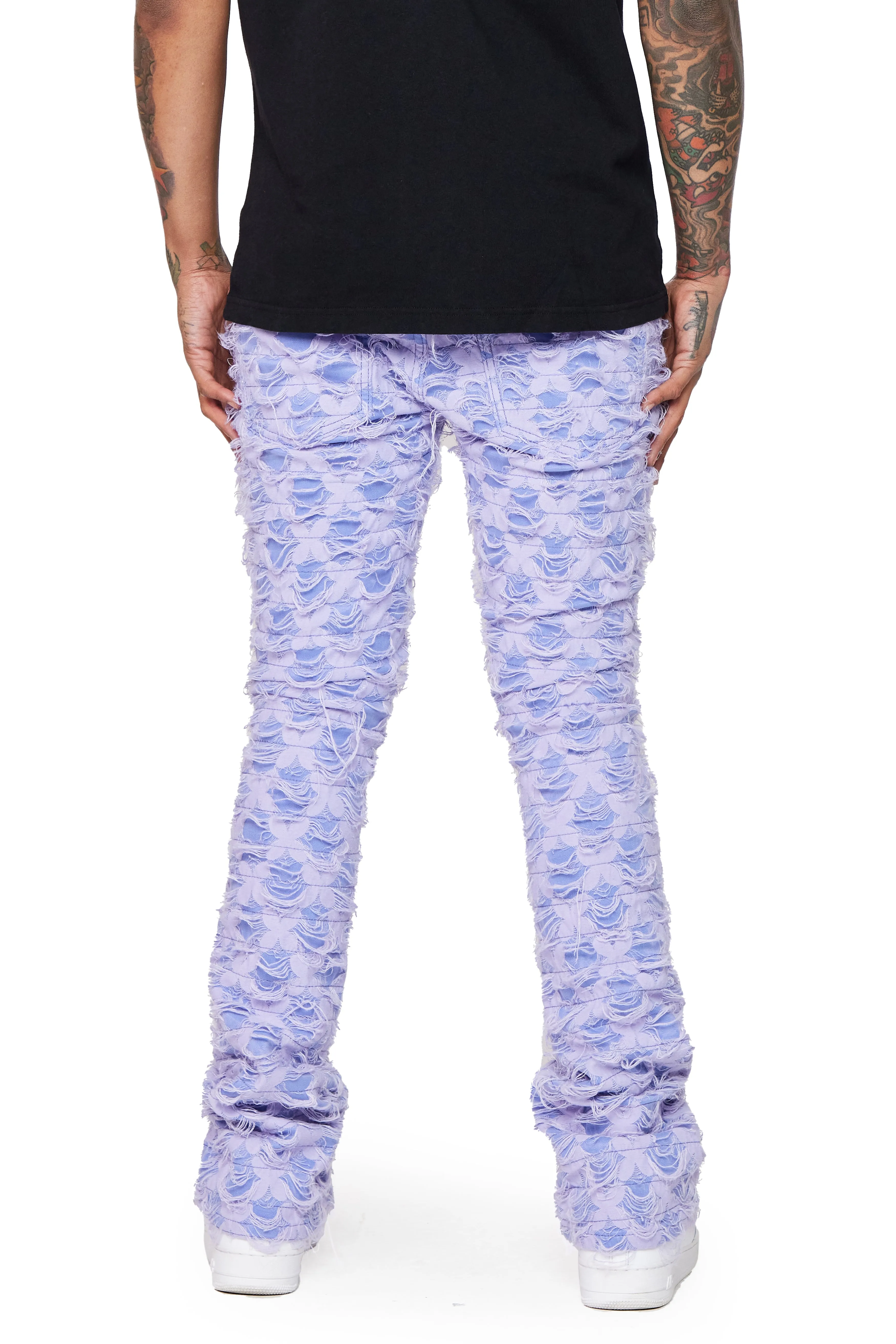 "EVOLVED" LT PURPLE STACKED FLARE sold by valabasas product image thumbnail 2