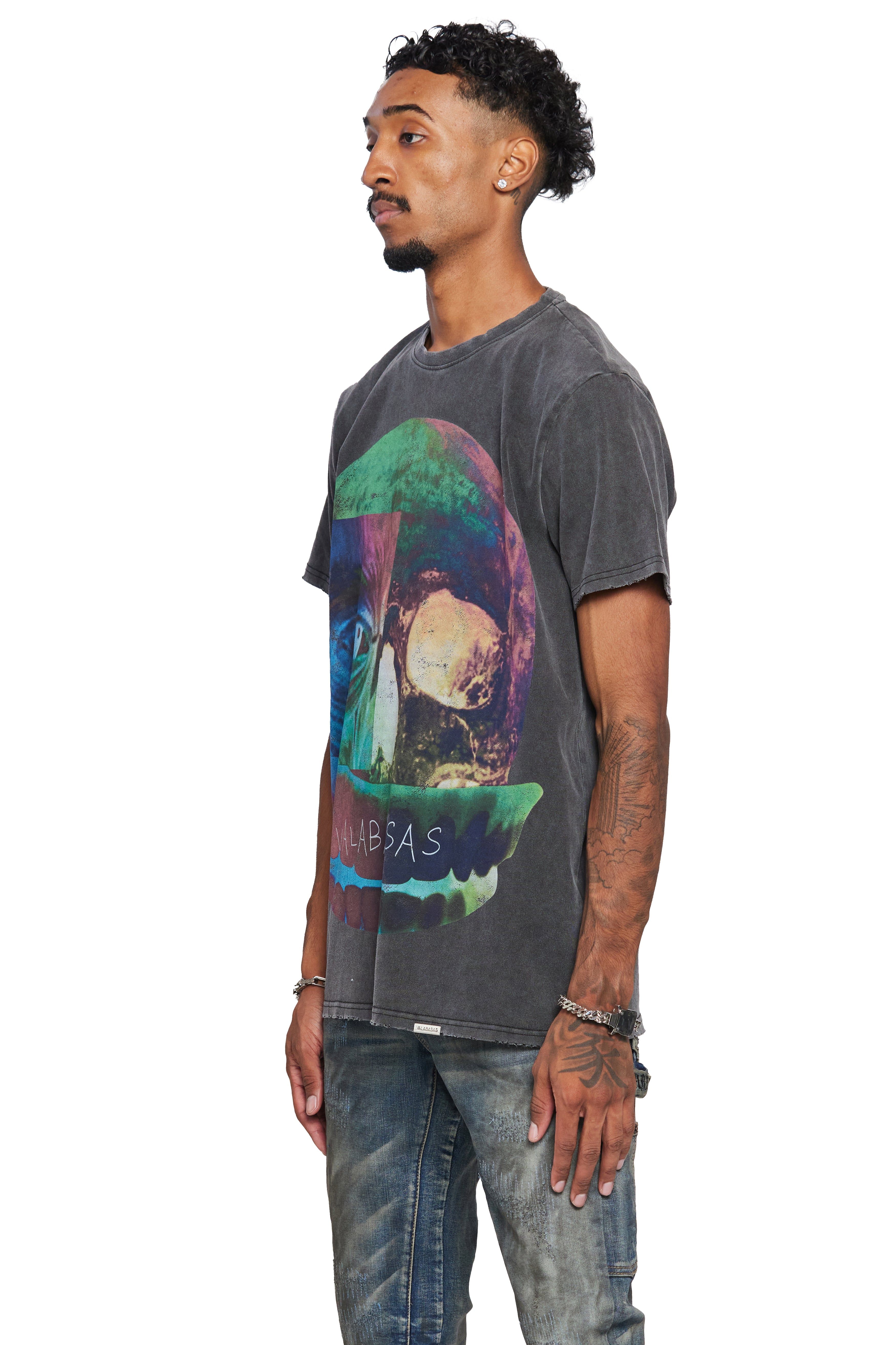 VALABASAS TEE "RECONSTRUCTED" VINTAGE BLACK sold by valabasas product image thumbnail 6