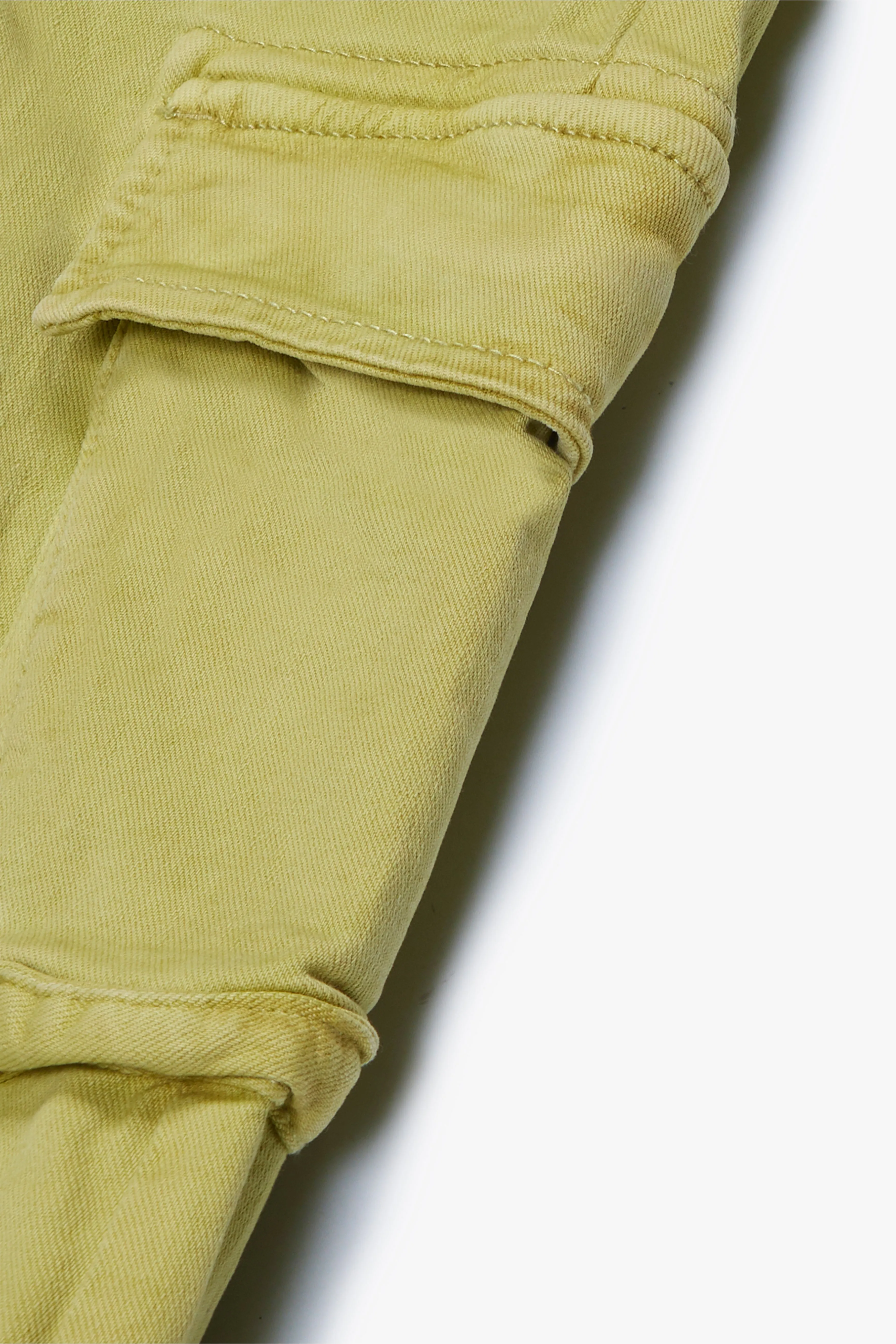 "PINNACLE” STACKED FLARE JEAN YELLOW sold by valabasas product image thumbnail 4