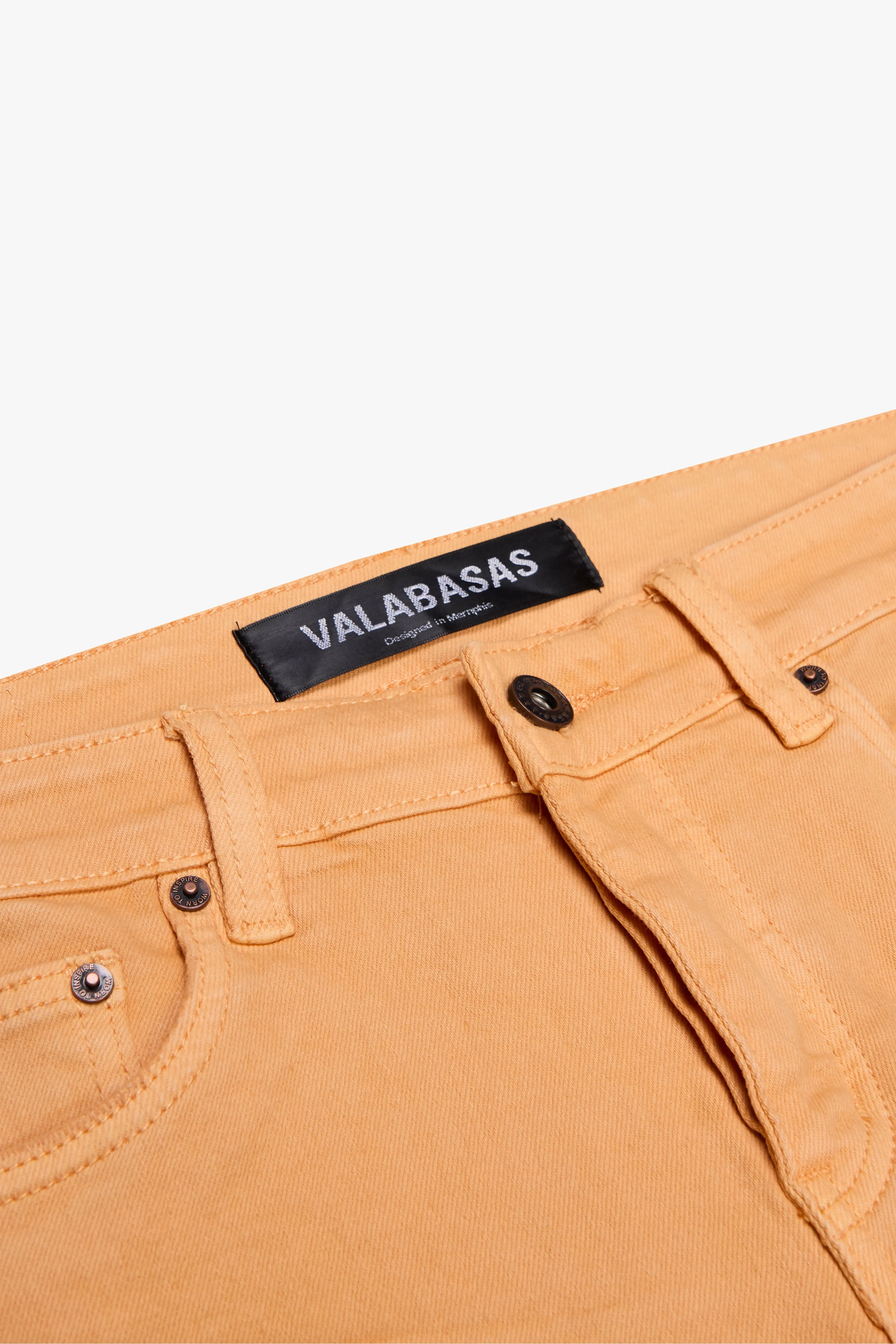 "MR. EXTENDO" STACKED FLARE JEAN TAN sold by valabasas product image thumbnail 2